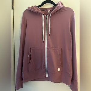Vuori Pink Mauve Halo Performace Hoodie 2.0 Full Zip